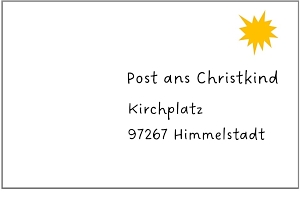 [title] - Wer für seine Wünsche den direkten Weg zum Christkind wählen möchte, kann das hoch offiziell: das Christkind hat nämlich eine eigene Postadresse.