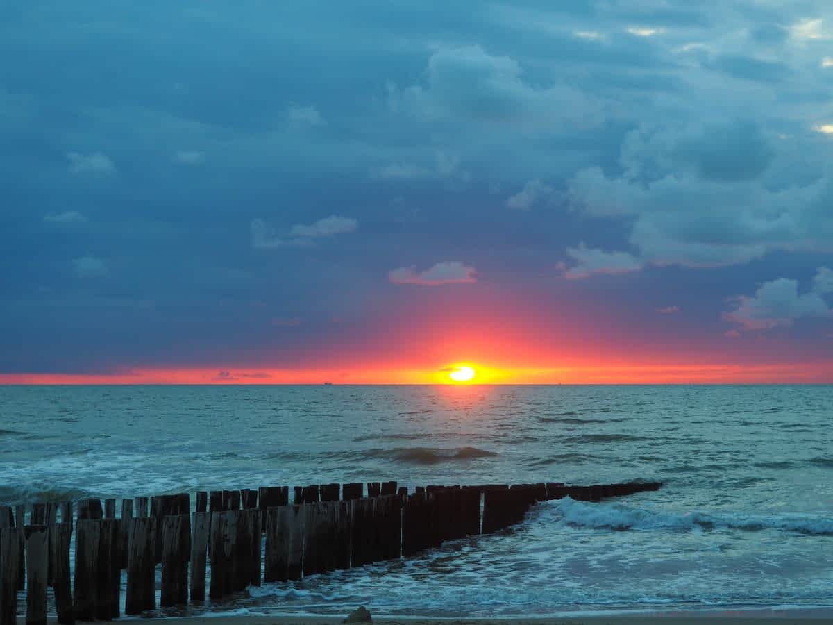 Abendstimmung am Strand von Holland