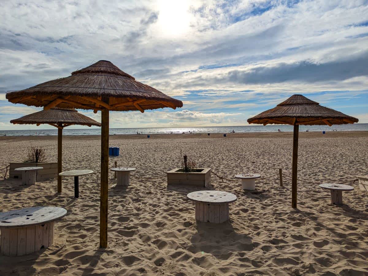 Die gemütliche Strandbar in Schoorl